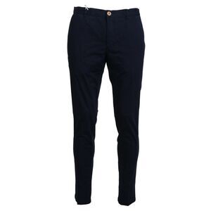 Domenico Tagliente Dark Blue Cotton Skinny Men Men's Pants